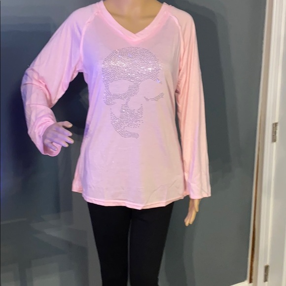 FASHION silver studded skull tee - Picture 4 of 6